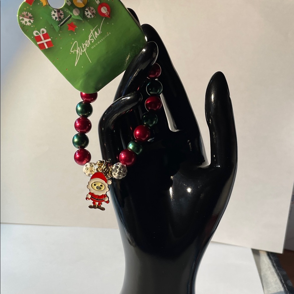 Holiday Charm Bracelet with Santa